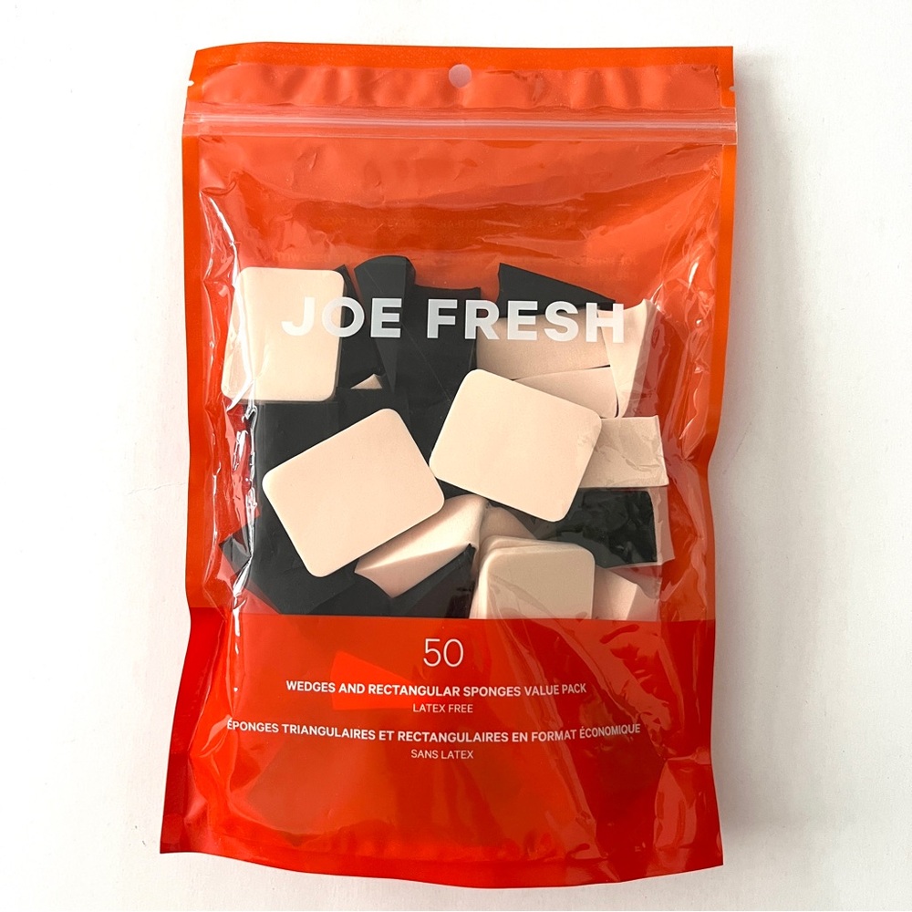 Brand New Joe Fresh 50 piece Wedges and Rectangular Sponge Value Pack
